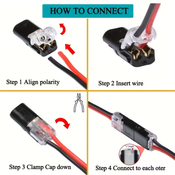 Double Wire Plug-in Connector
